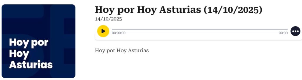 Entrevista de Alberto valle en hoy por hoy asturias